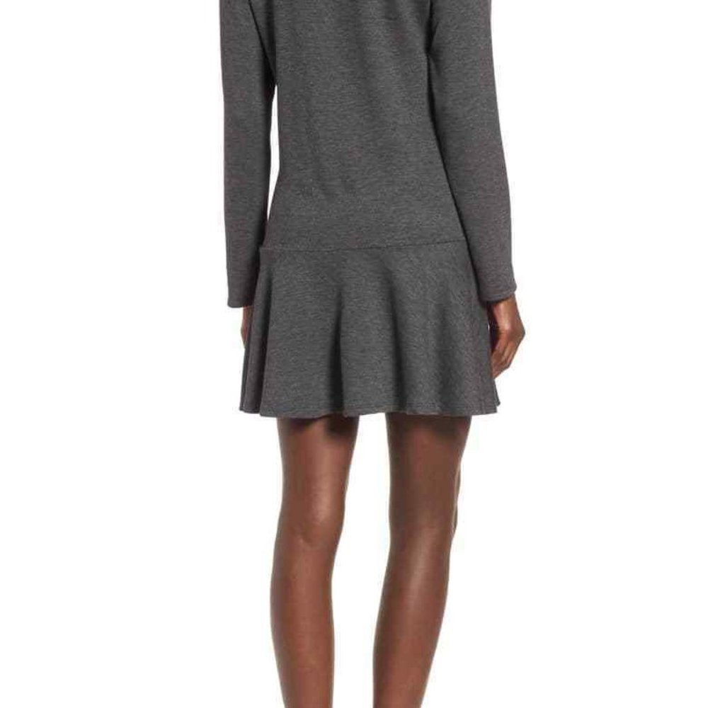 Sweatshirt Dress, B.P, Nordstrom, drop waist, Gray, cozy, women's, small, NWT